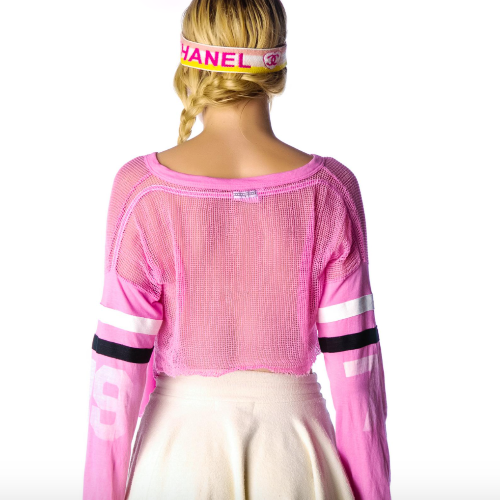 rebel yell 79 fairplay v-neck mesh panel jersey - size xs