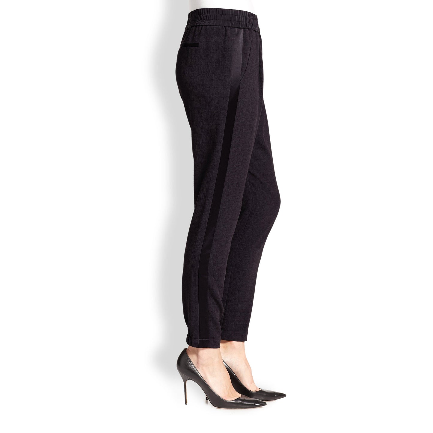 Rebecca Taylor Crepe Tuxedo Joggers - size 0