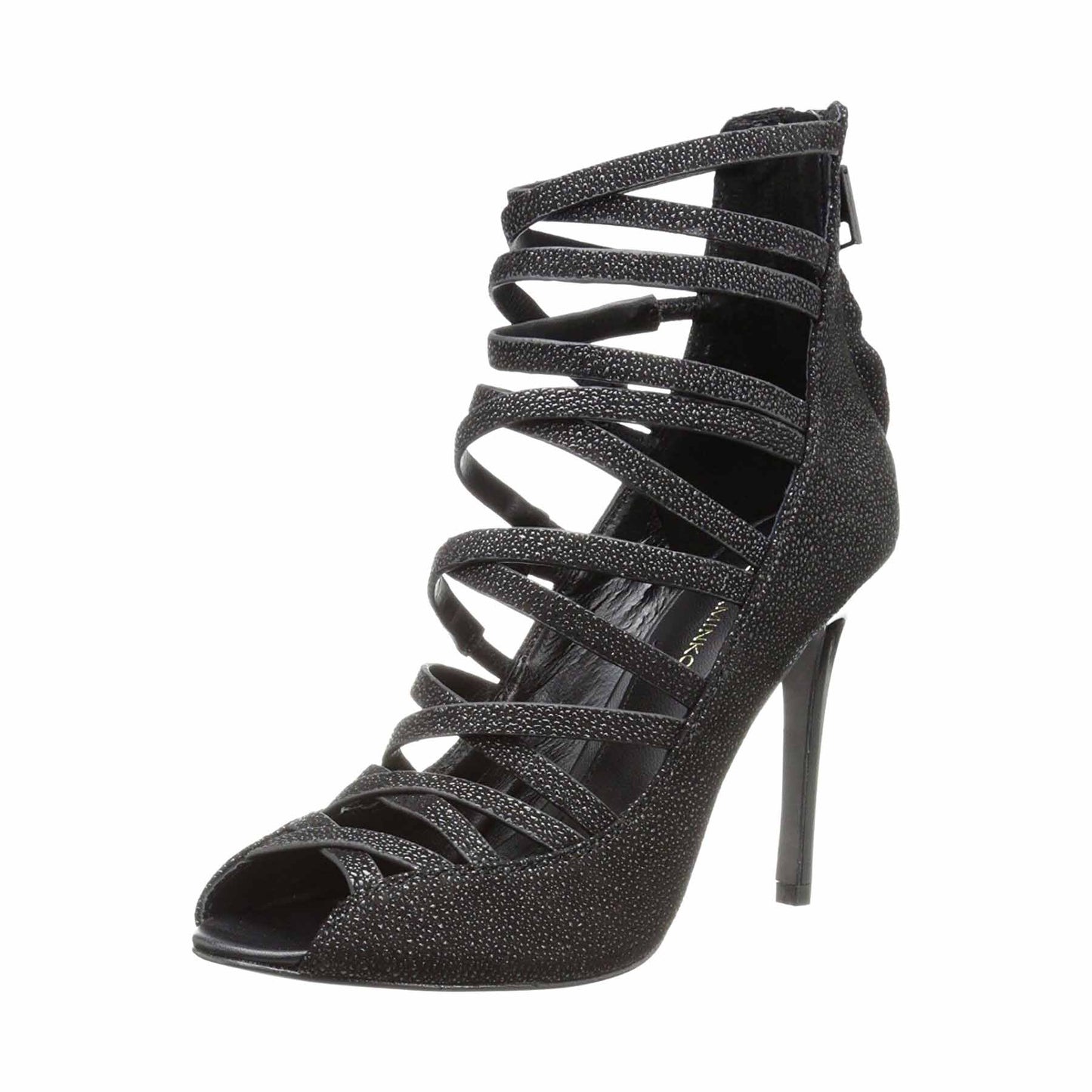 rebecca minkoff mabel strappy heel booties - size 6