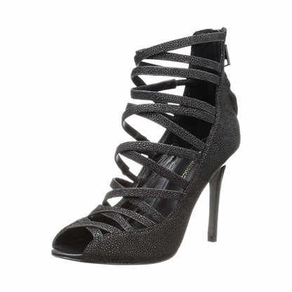 rebecca minkoff mabel strappy heel booties - size 6