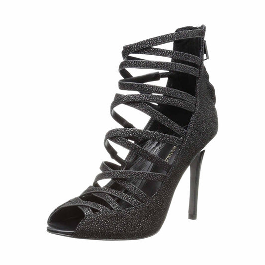 rebecca minkoff mabel strappy heel booties - size 6