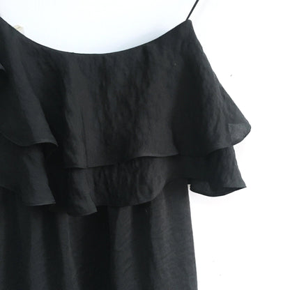 rebecca taylor one-shoulder ruffle dress - size 8