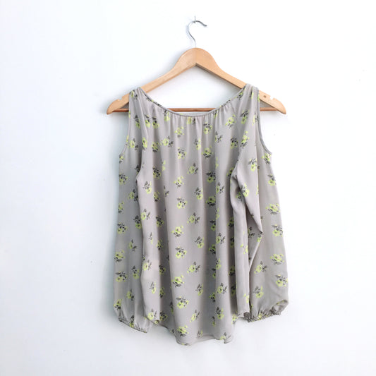 Rebecca Taylor cold shoulder tie blouse - size 0