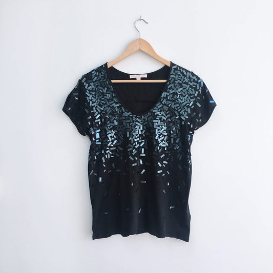 Rebecca Taylor Sequin Tee - size Medium