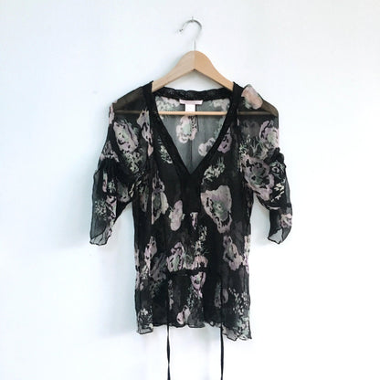 Rebecca Taylor Silk Chiffon Blouse - size 2