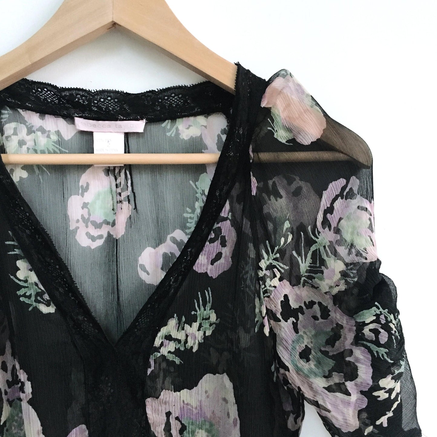 Rebecca Taylor Silk Chiffon Blouse - size 2