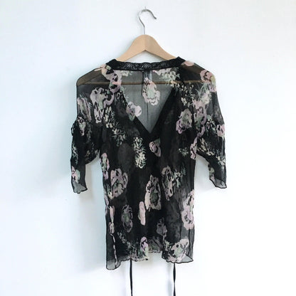 Rebecca Taylor Silk Chiffon Blouse - size 2