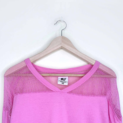 rebel yell 79 fairplay v-neck mesh panel jersey - size xs