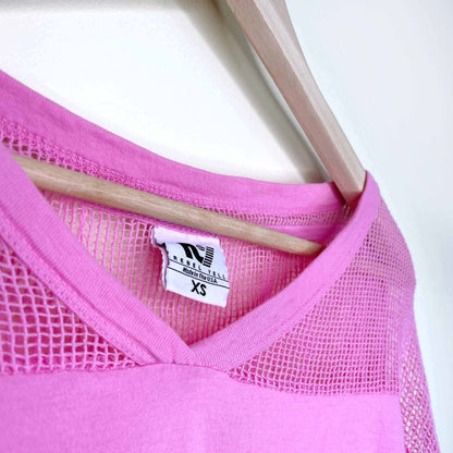 rebel yell 79 fairplay v-neck mesh panel jersey - size xs