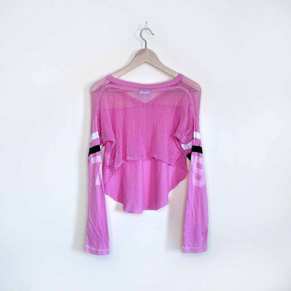 rebel yell 79 fairplay v-neck mesh panel jersey - size xs