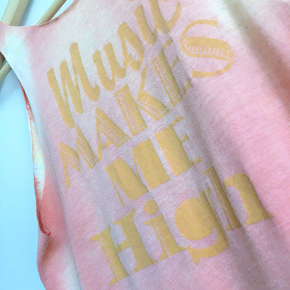 Rebel Yell music makes me high tank - size Small