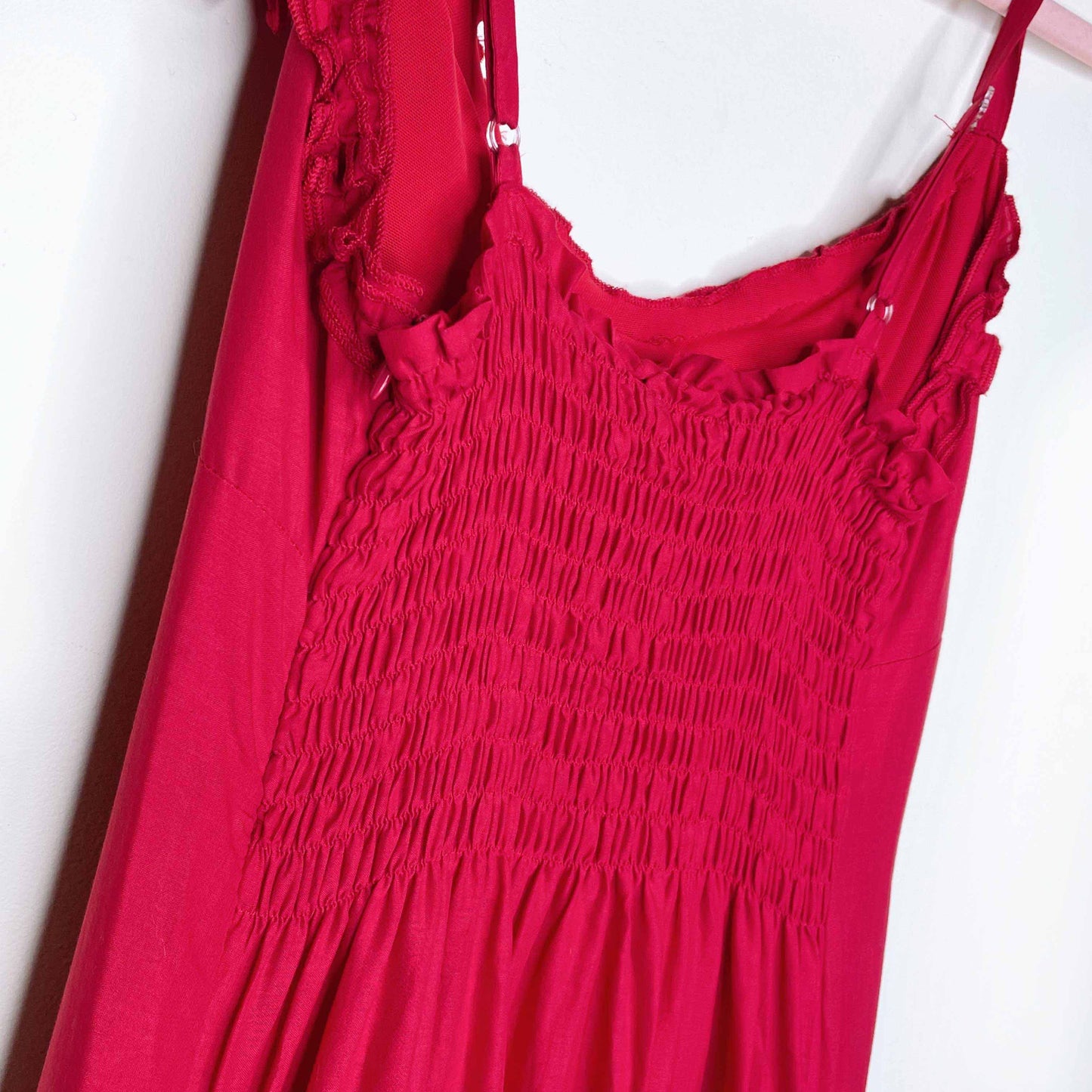 nwt kfg italy red midi dress with lace hem - size 42