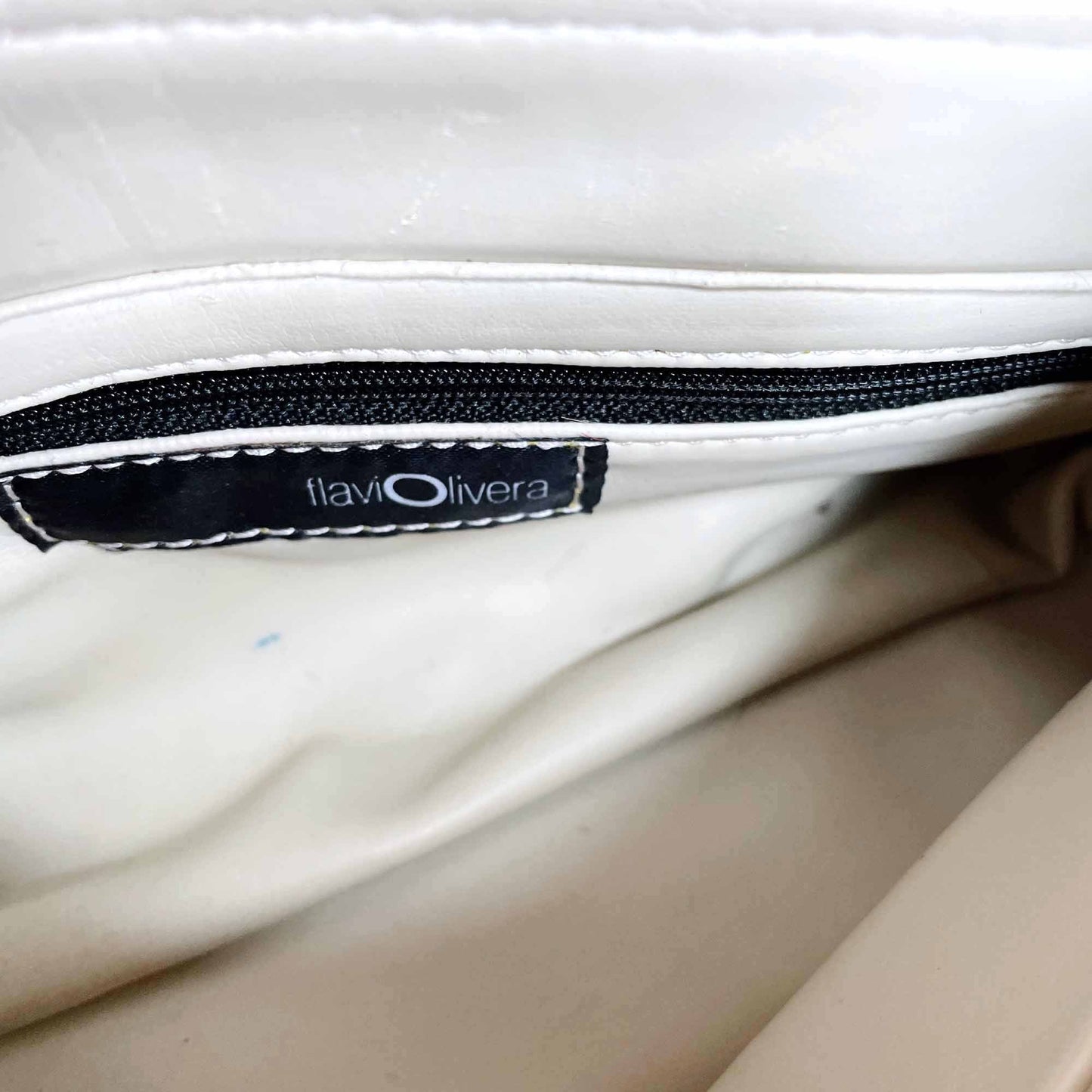 vintage flavi olivera red calf hair mini pochette shoulder bag