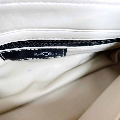 vintage flavi olivera red calf hair mini pochette shoulder bag