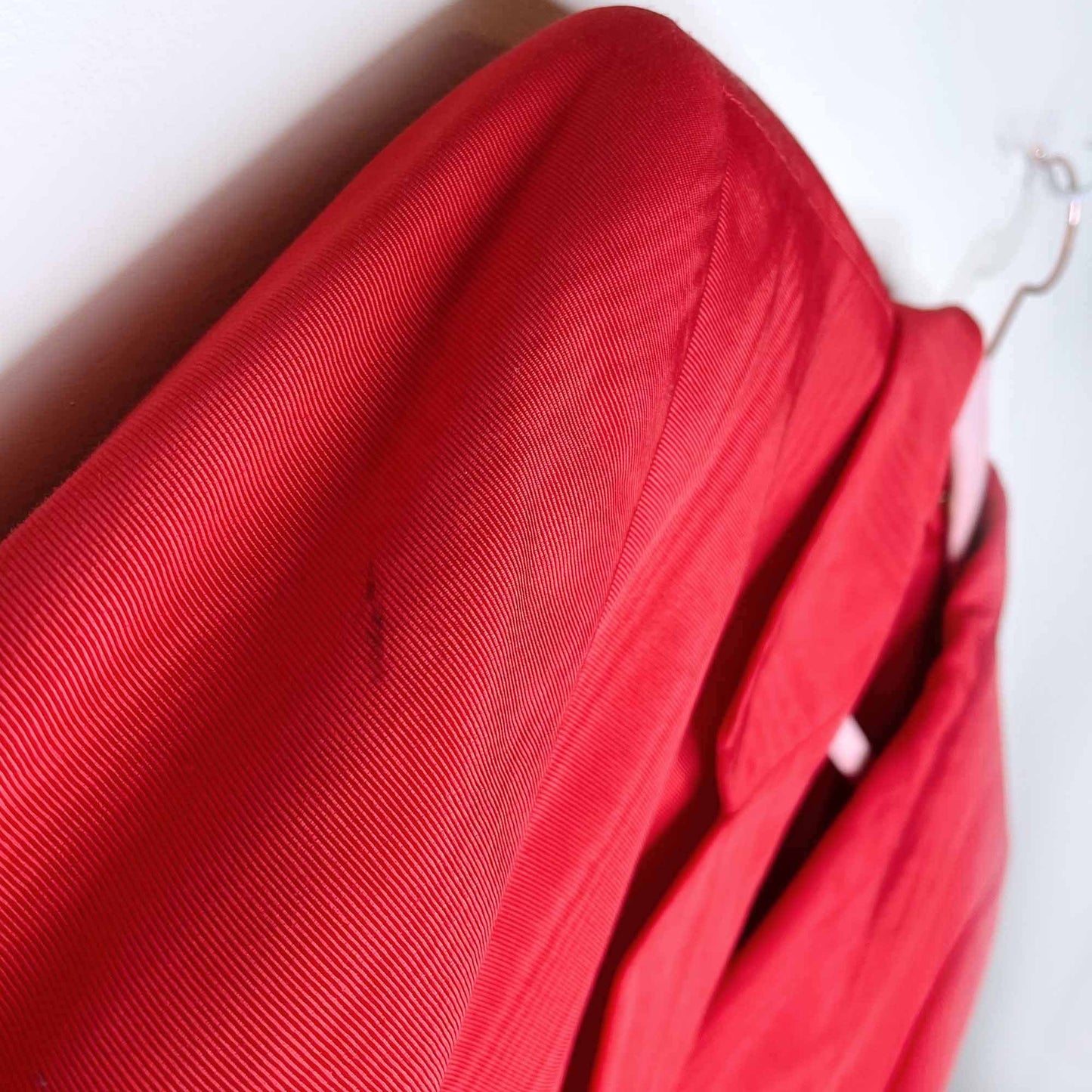vintage escada red skirt suit set - size 40