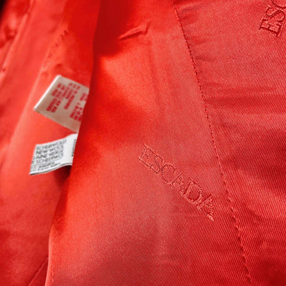 vintage escada red skirt suit set - size 40