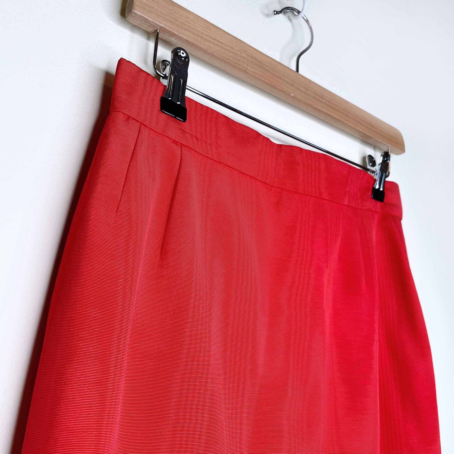 vintage escada red skirt suit set - size 40