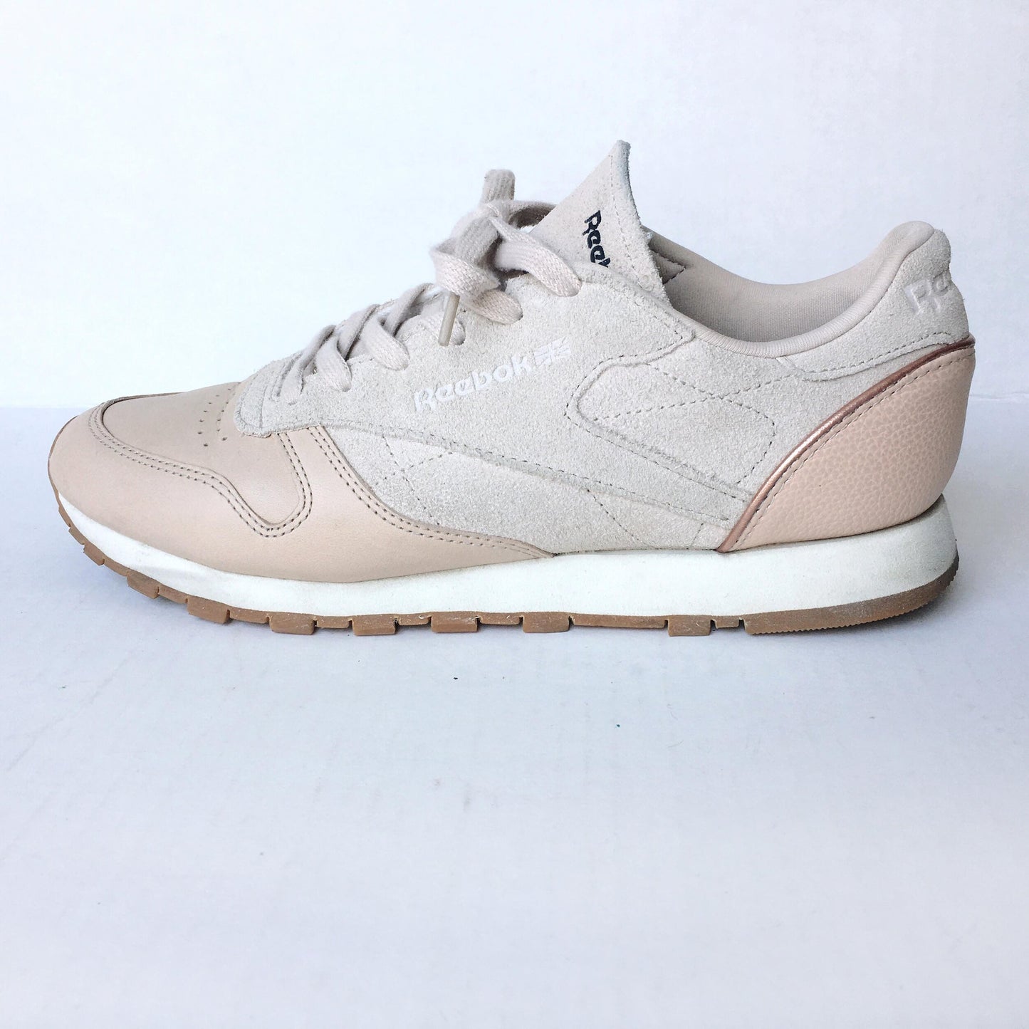 Reebok Suede Rose Gold Sneaker - size 9