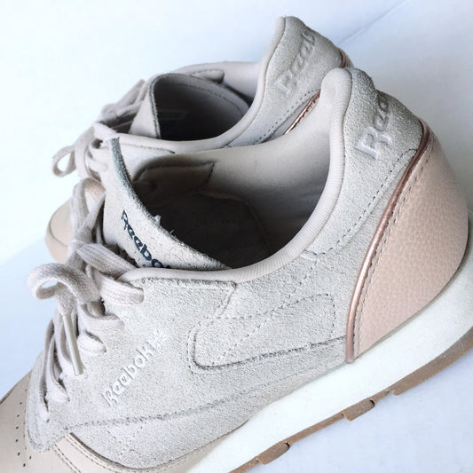 Reebok Suede Rose Gold Sneaker - size 9