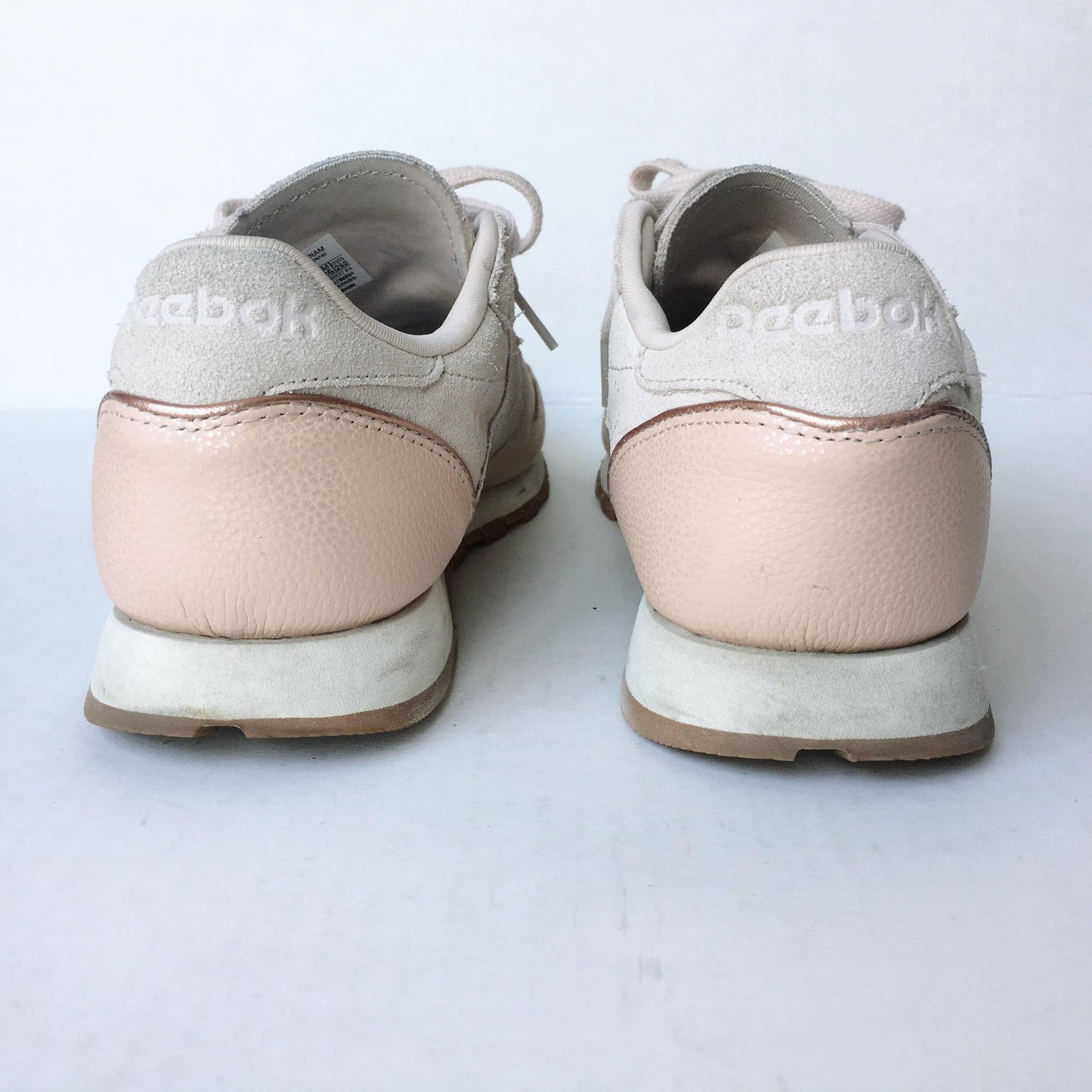Reebok Suede Rose Gold Sneaker - size 9