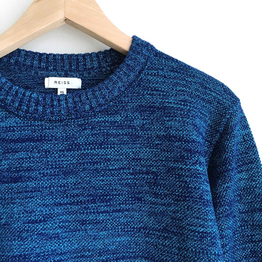 Reiss Richelle metallic crewneck sweater - size xs