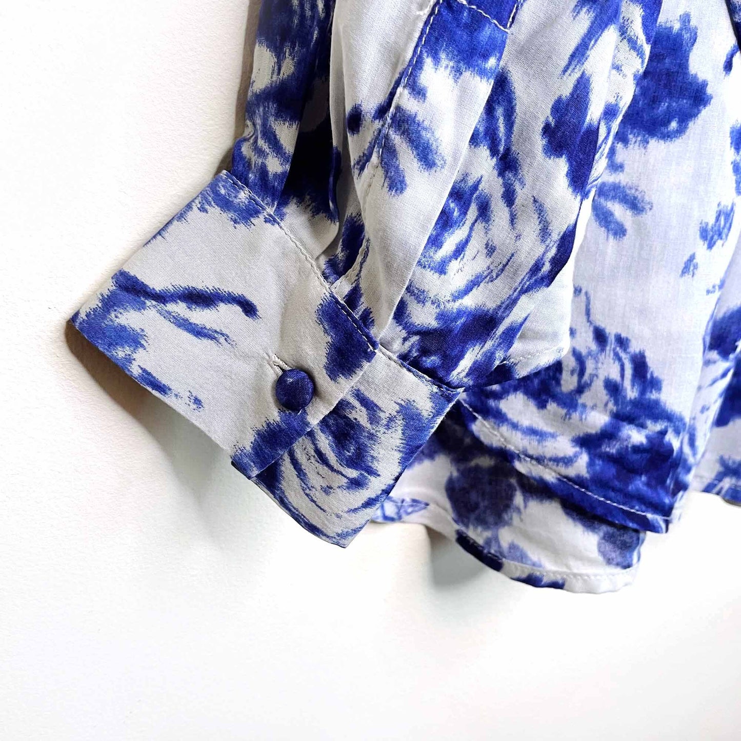 reiss rose print lotus blouse - size 10