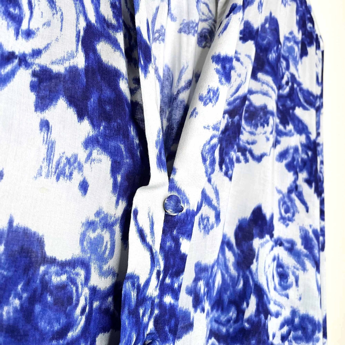 reiss rose print lotus blouse - size 10