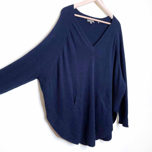 repeat wool-cashmere oversized v-neck sweater - size medium