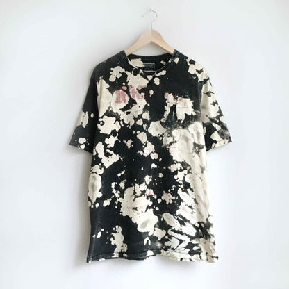 Rockets casino graphic bleach tie dye tee - size Medium