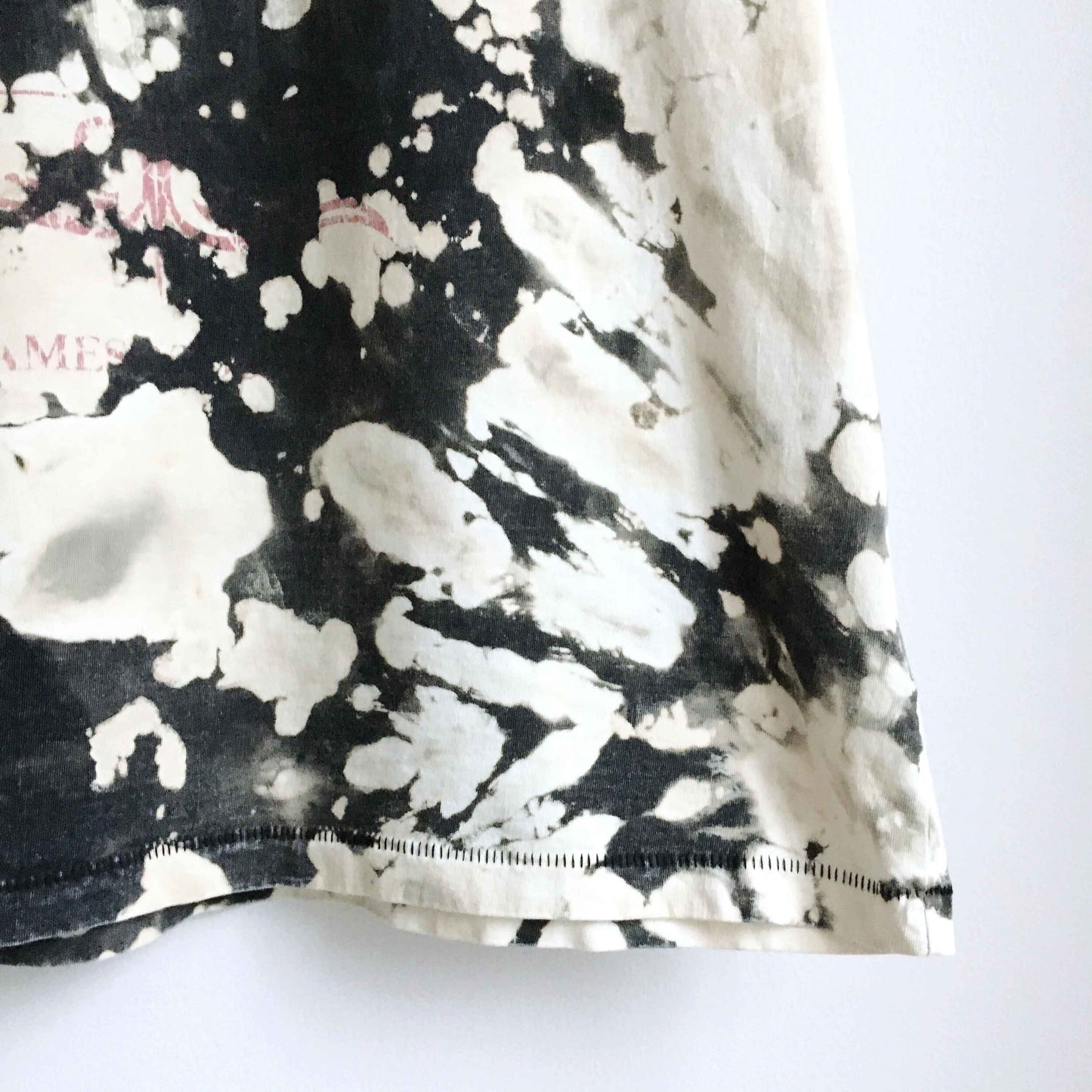 Rockets casino graphic bleach tie dye tee - size Medium