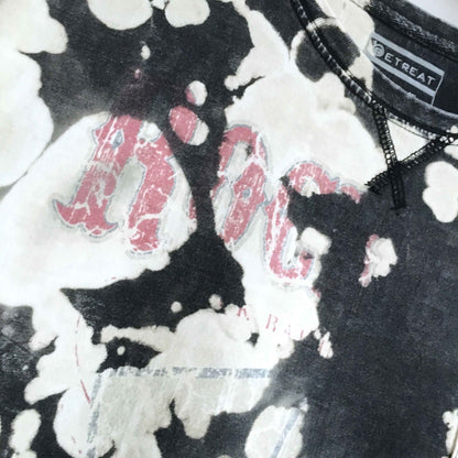 Rockets casino graphic bleach tie dye tee - size Medium