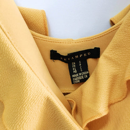 revamped ruffle neck dress - size small