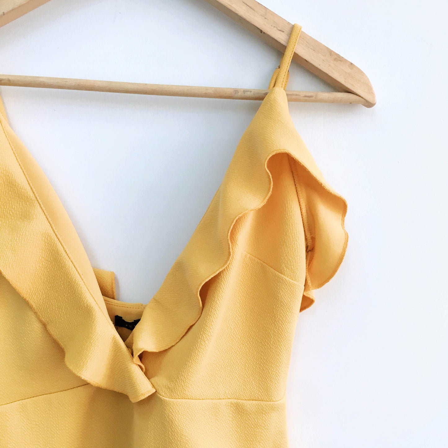 revamped ruffle neck dress - size small