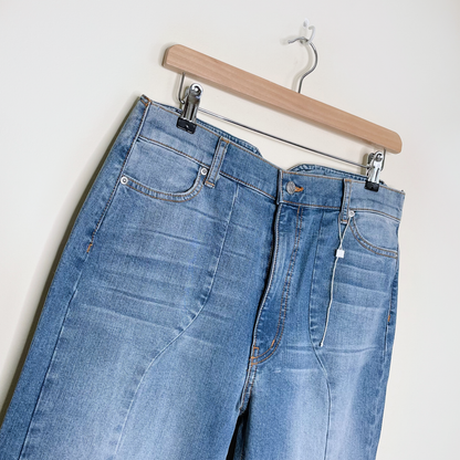 nwot revice true romance heart butt high waist flare leg jeans - size 29