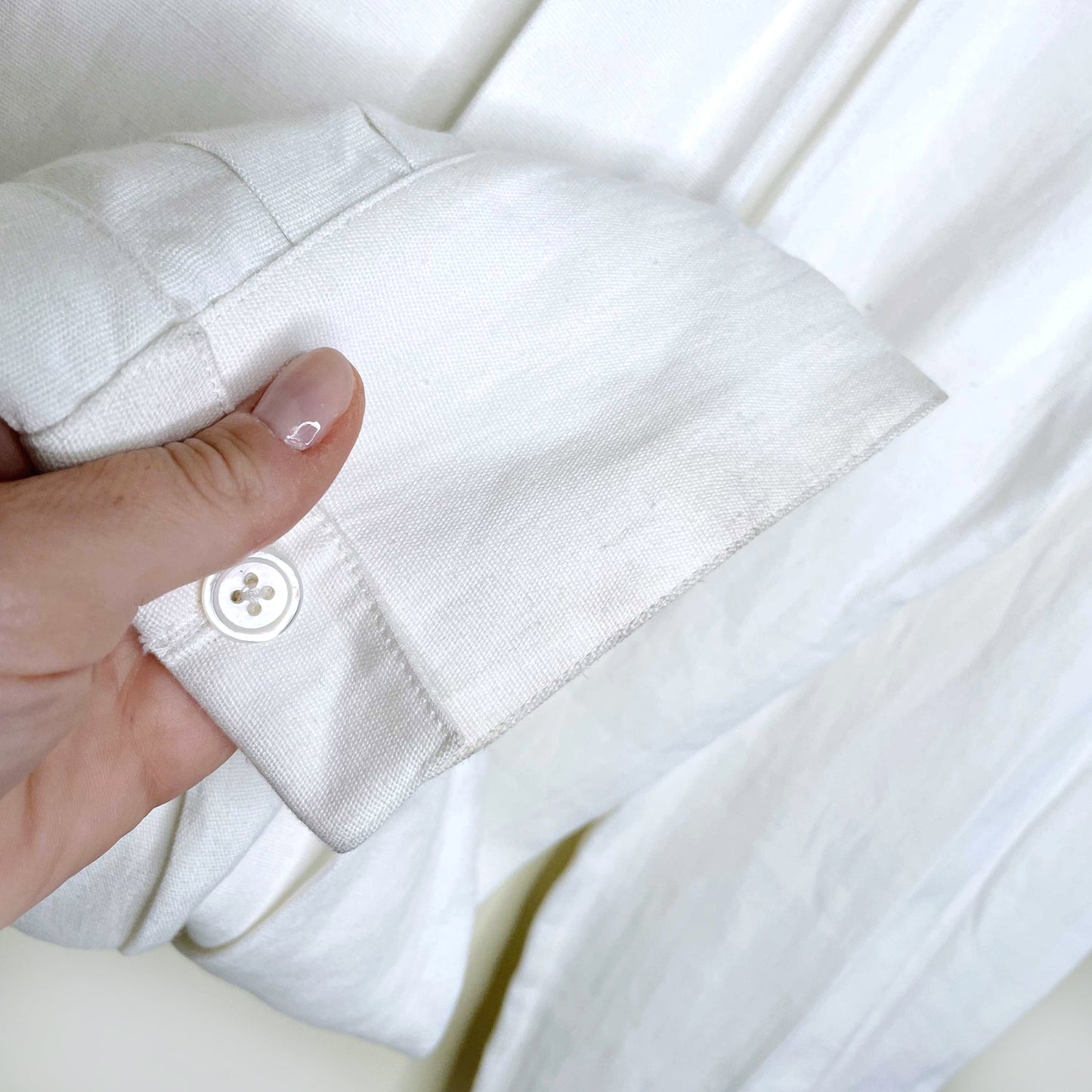 ralph lauren purple label white linen balloon pants - size 6