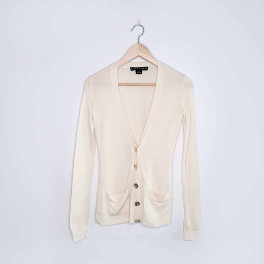 ralph lauren black label cashmere cardigan - size xs