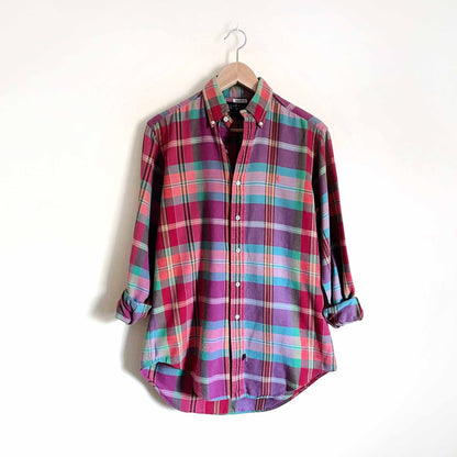 Vintage Ralph Lauren Madras button down - size Small