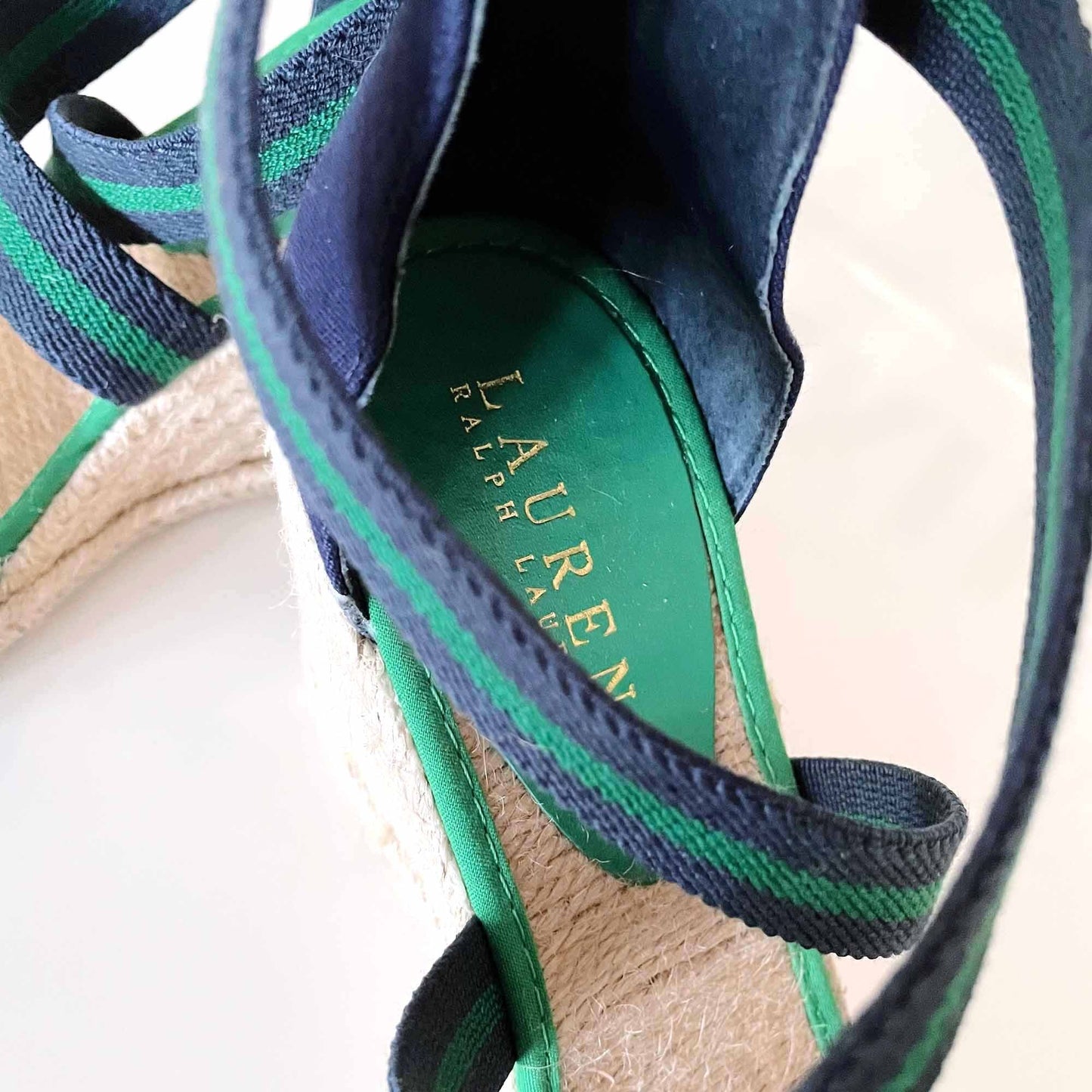 lauren ralph lauren Iliana espadrilles wedge sandals - size 8.5