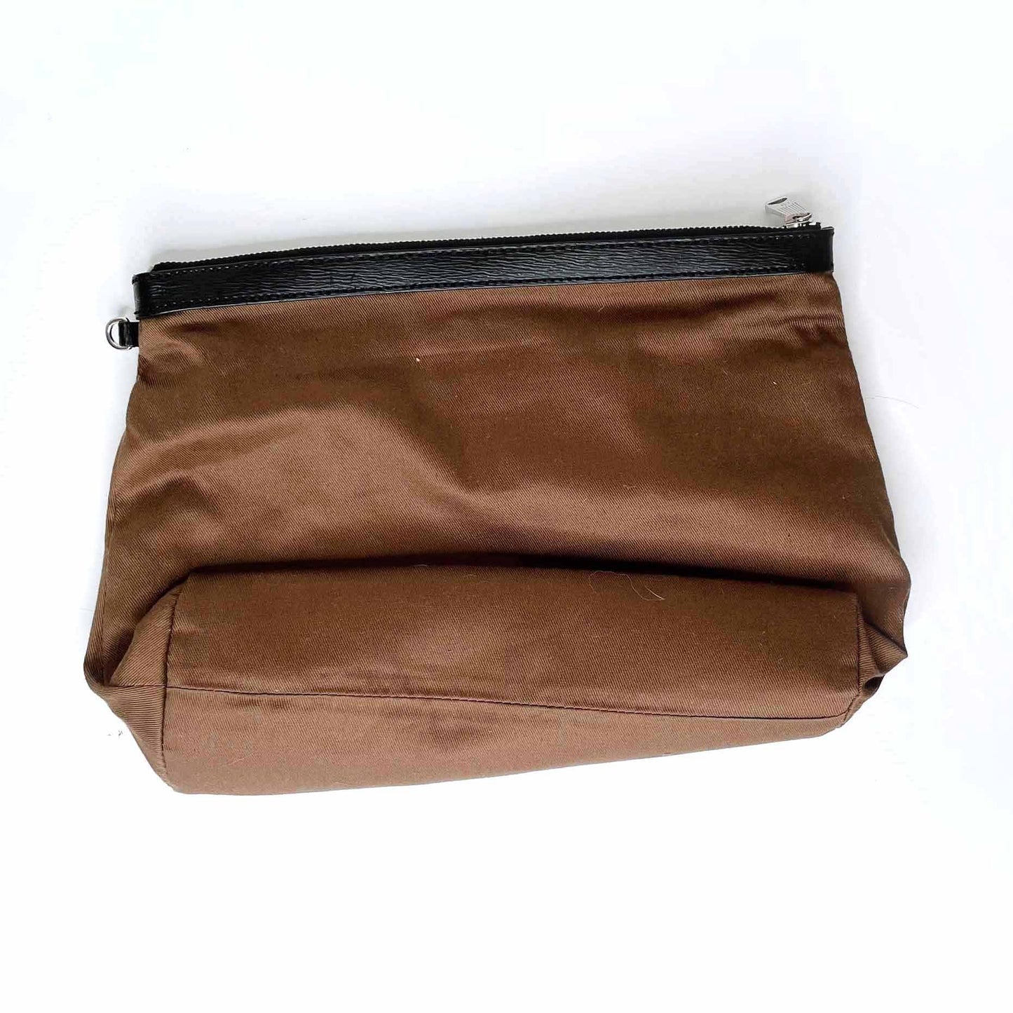 lauren ralph lauren pouch with leather trim