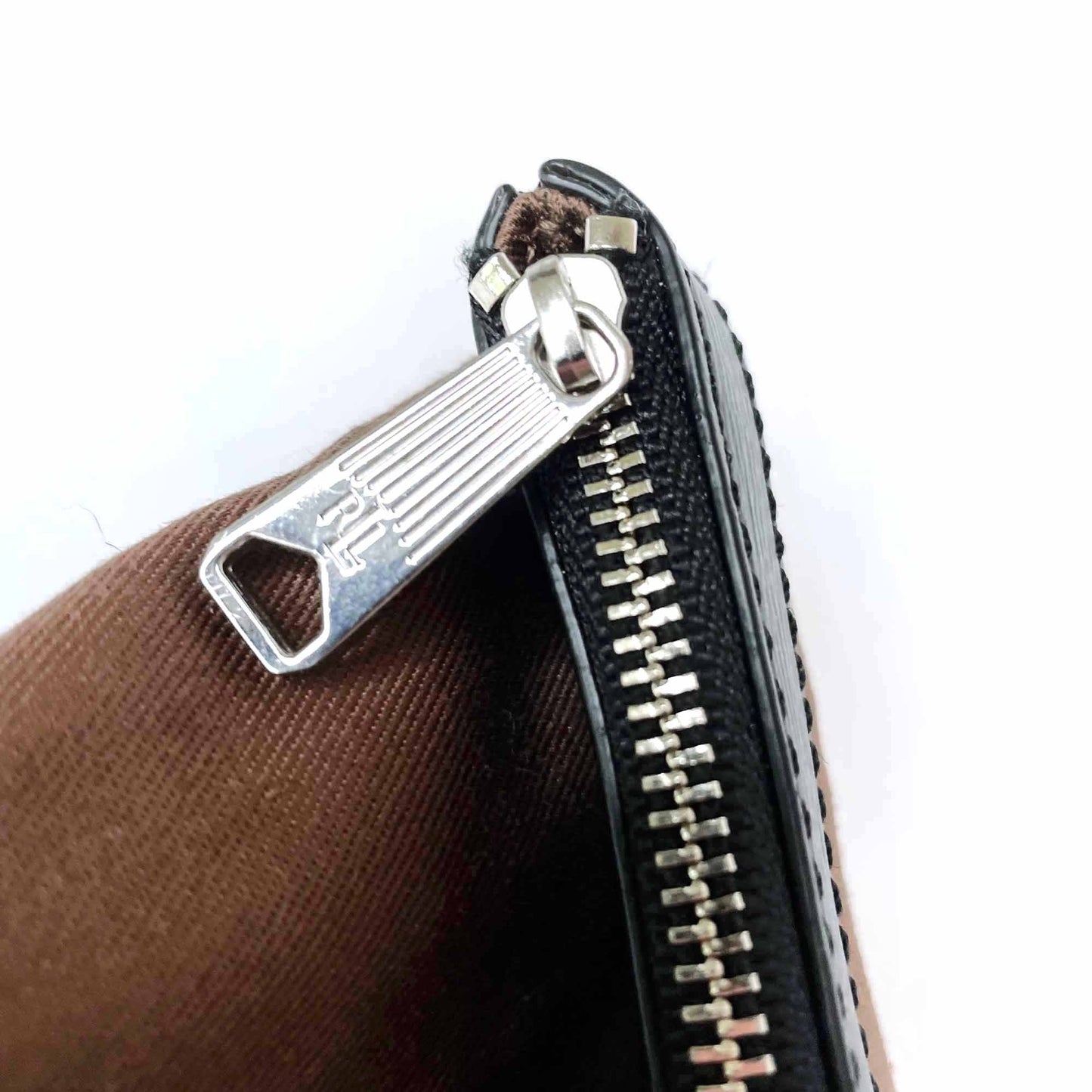 lauren ralph lauren pouch with leather trim