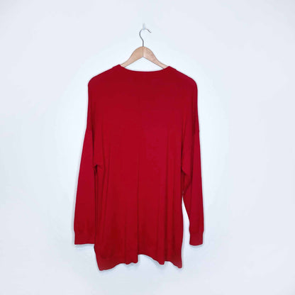 lauren ralph lauren red love sweater - size 2xl