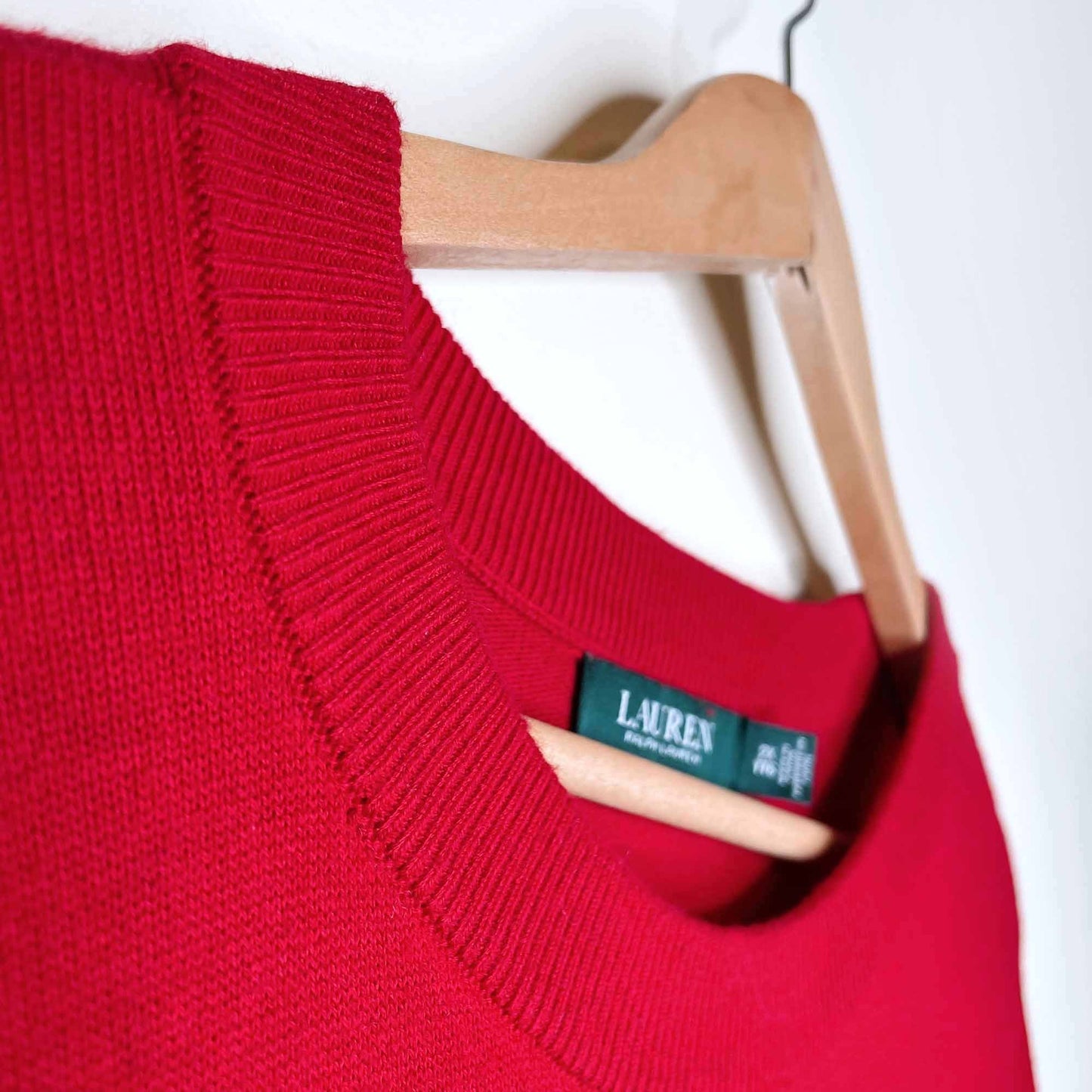 lauren ralph lauren red love sweater - size 2xl