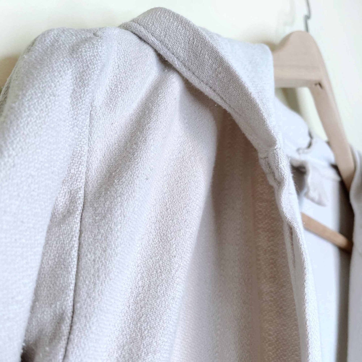 turkish towel spa bath robe with stripe and fringe hem - sm/med