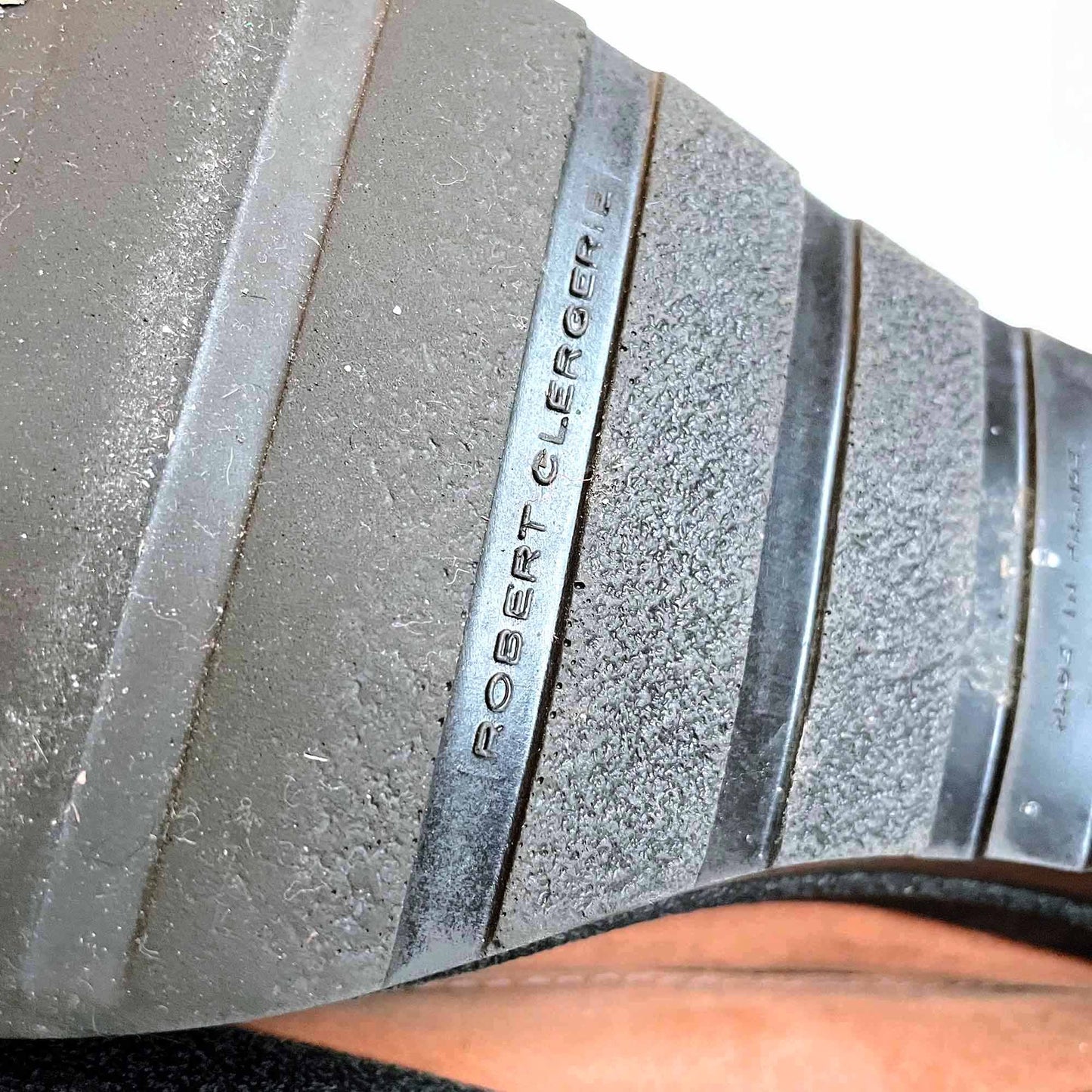 robert clergerie leather platform lace-up winter boots - size 9