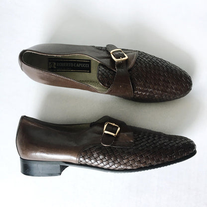 Roberto Capucci woven leather loafers - size 9.5