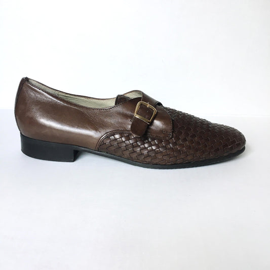 Roberto Capucci woven leather loafers - size 9.5
