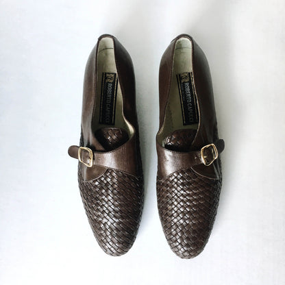 Roberto Capucci woven leather loafers - size 9.5
