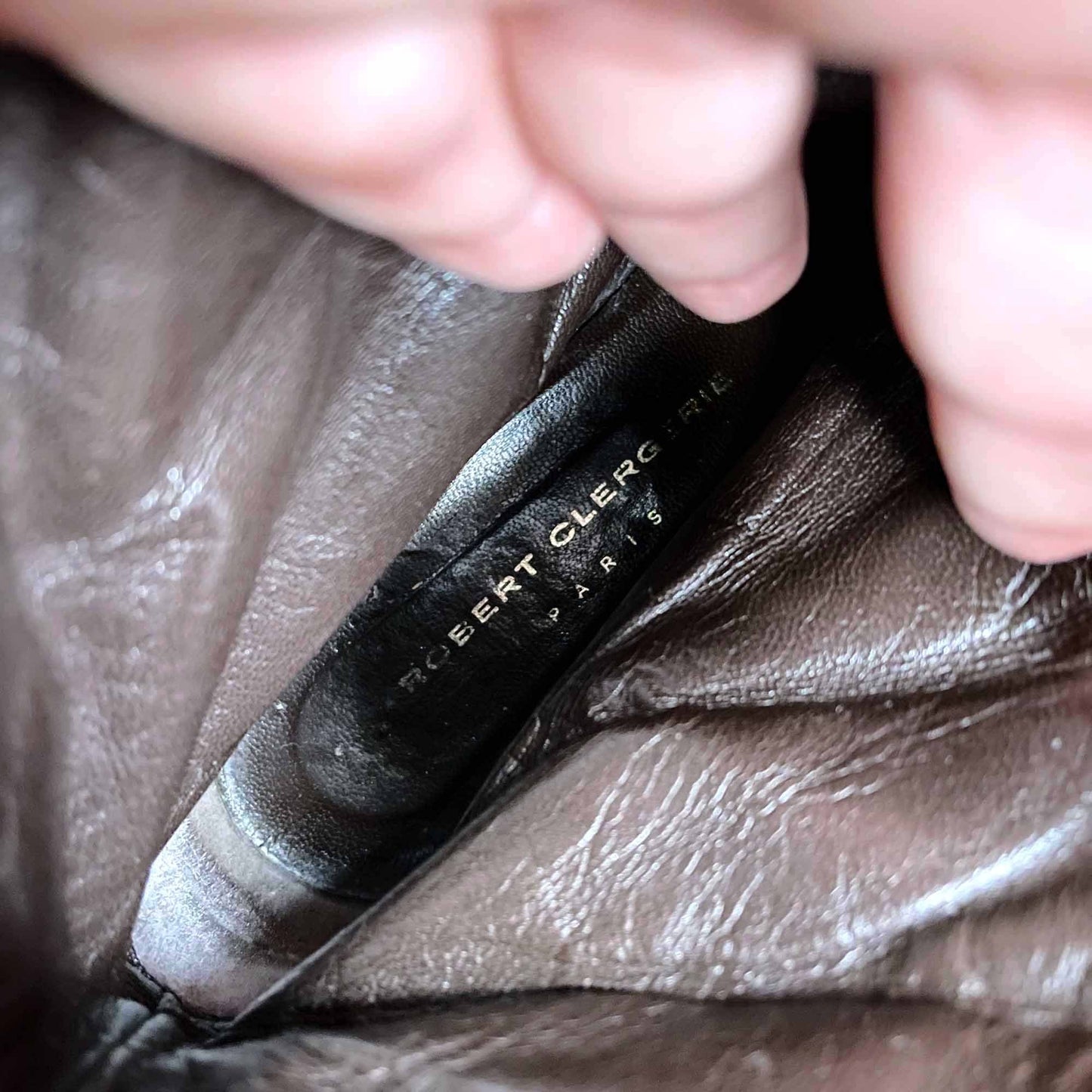 robert clergerie leather platform lace-up winter boots - size 9