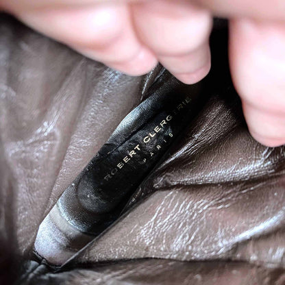 robert clergerie leather platform lace-up winter boots - size 9