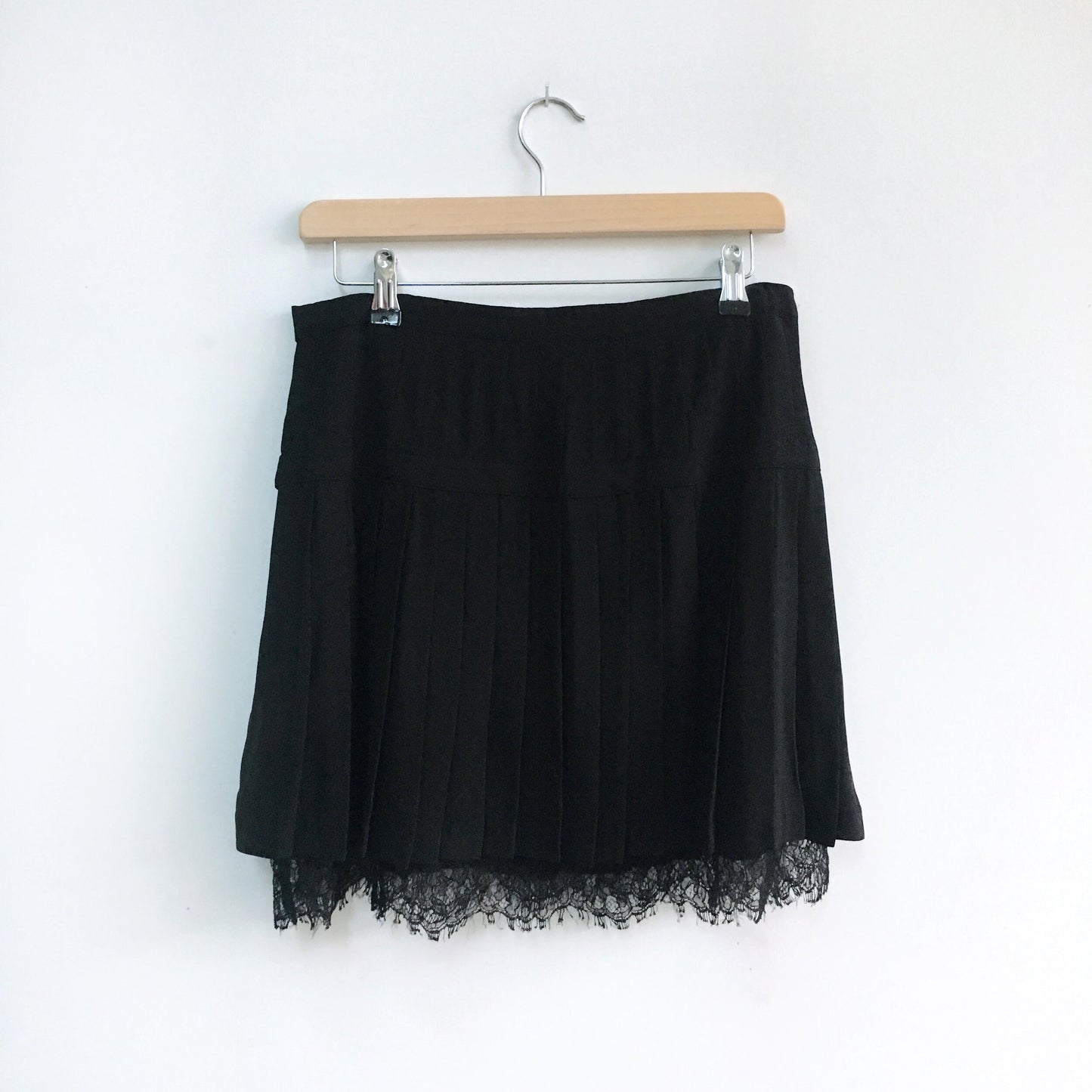 Robert Rodriguez Pleated Silk Skirt - size 6
